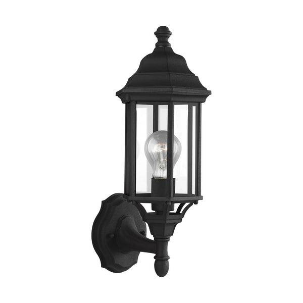 Sevier One Light Outdoor Wall Lantern in Black Finish