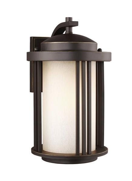 Crowell One Light Outdoor Wall Lantern in Antique Bronze Finish