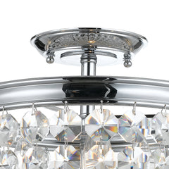 Crystorama - 783-CH-CL-S - Three Light Ceiling Mount - Archer - Polished Chrome