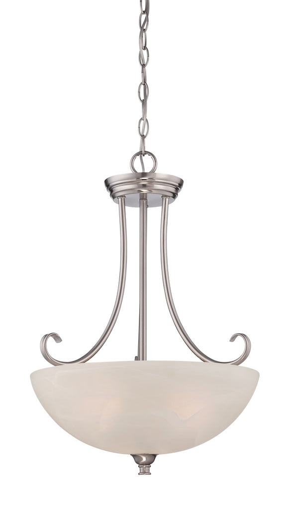 Designers Fountain - 85131-SP - Three Light Pendant - Kendall - Satin Platinum