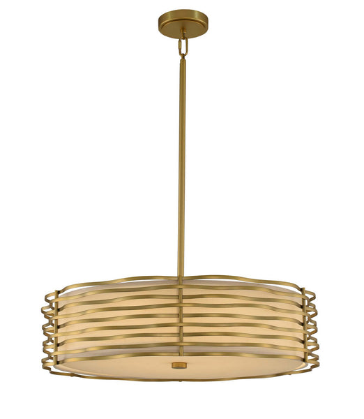 Paloma LED Pendant in Vintage Brass Finish