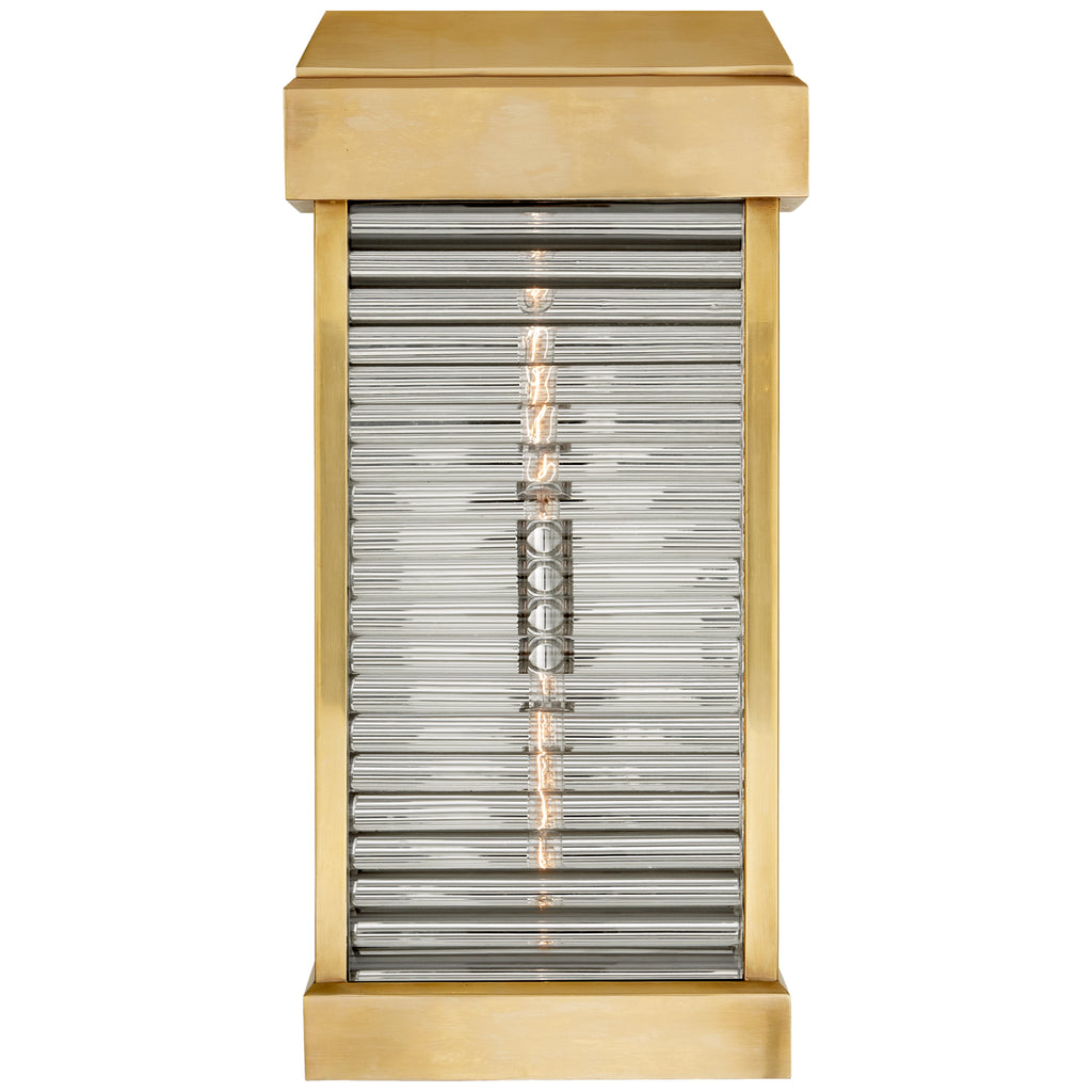Visual Comfort Signature - CHO 2019AB-CG - Two Light Outdoor Wall Lantern - Dunmore - Antique-Burnished Brass