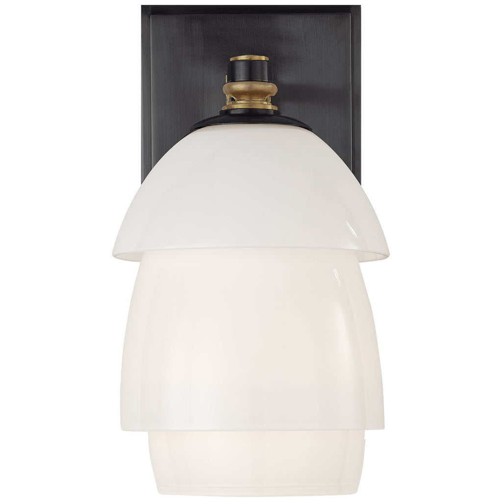 Visual Comfort Signature - TOB 2111BZ/HAB-WG - One Light Wall Sconce - Whitman - Bronze And Hand-Rubbed Antique Brass