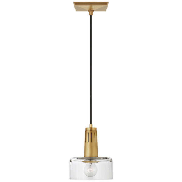 Iris One Light Pendant in Hand-Rubbed Antique Brass Finish