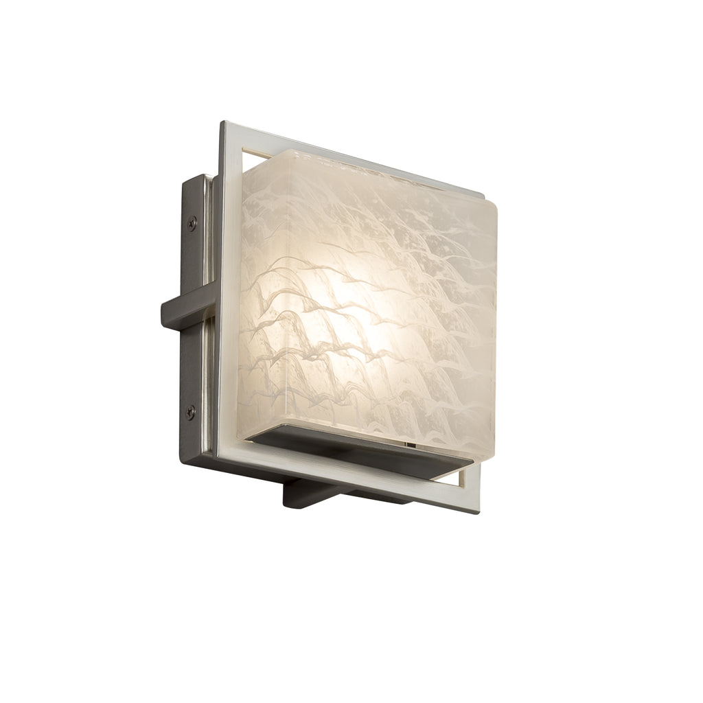 Justice Designs - FSN-7561W-WEVE-NCKL - LED Wall Sconce - Fusion - Brushed Nickel