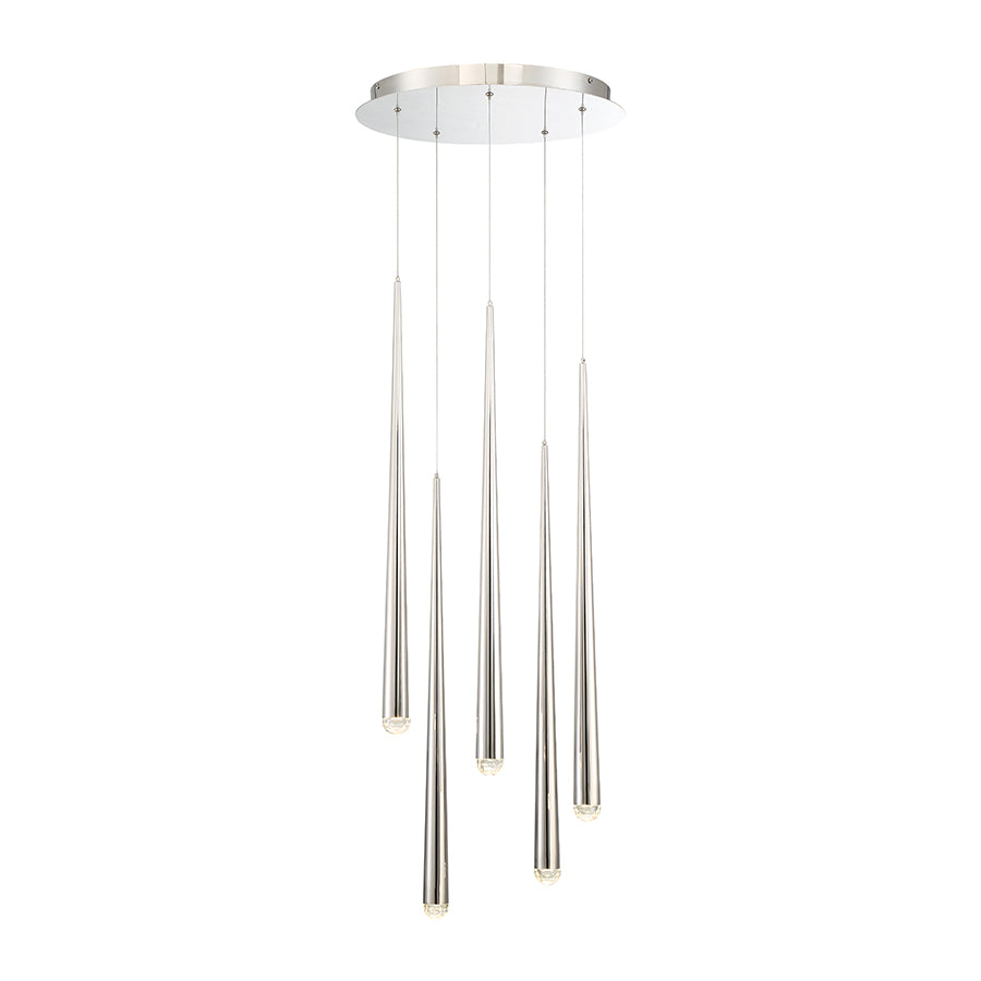 Modern Forms - PD-41705R-PN - LED Pendant - Cascade - Polished Nickel