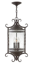 Hinkley - 1147OL-CL - LED Hanging Lantern - Casa - Olde Black with Clear Seedy glass