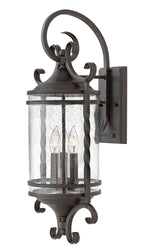 Hinkley - 1148OL-CL - LED Wall Mount - Casa - Olde Black with Clear Seedy glass