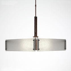 Hammerton Studio - CHB0026-0A-RB-FG-001-E2 - Four Light Chandelier - Urban Loft - Oil Rubbed Bronze (Translucent)