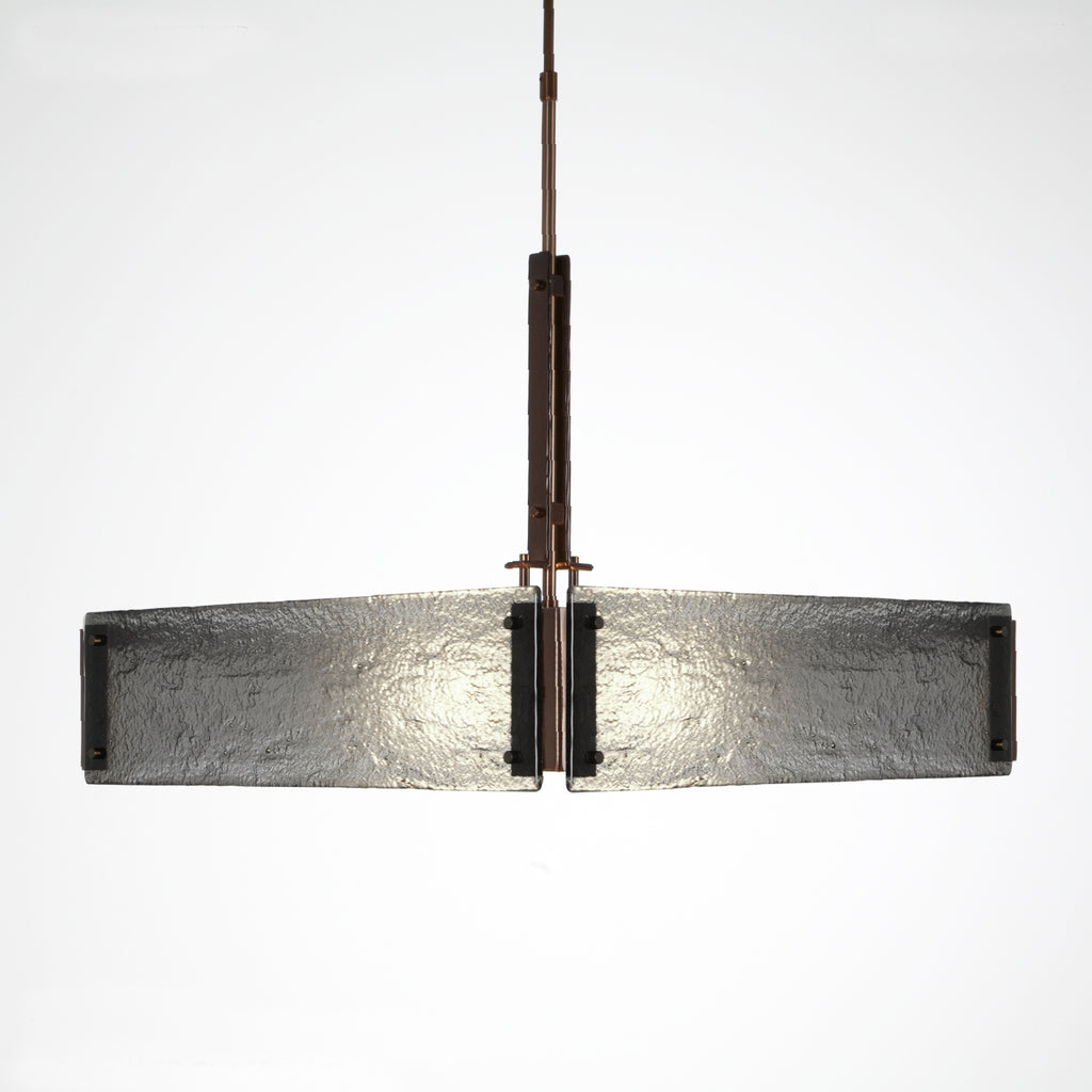 Hammerton Studio - CHB0026-0A-RB-SG-001-E2 - Four Light Chandelier - Urban Loft - Oil Rubbed Bronze (Translucent)
