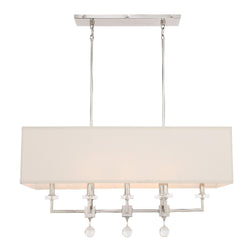 Crystorama - 8109-PN - Eight Light Chandelier - Paxton - Polished Nickel