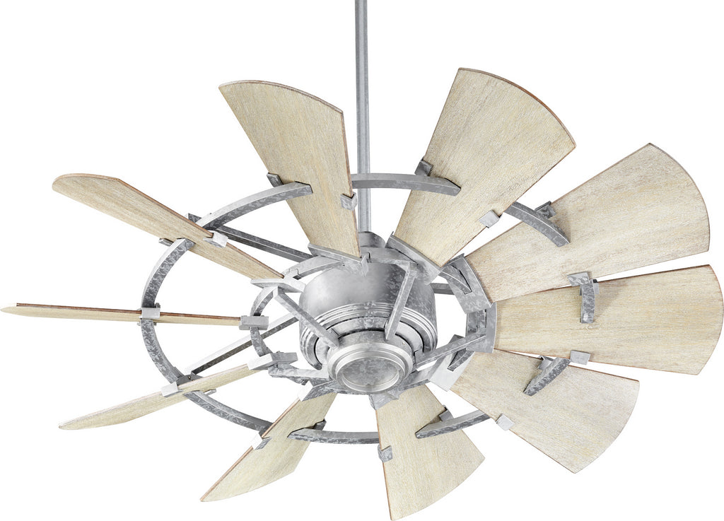 Quorum - 94410-9 - 44``Ceiling Fan - Windmill - Galvanized