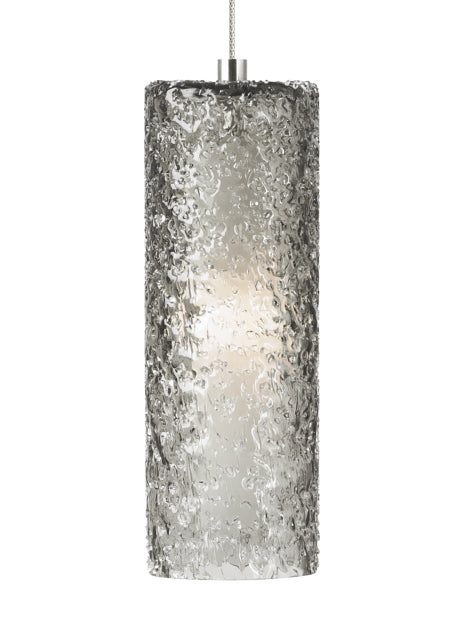 Visual Comfort Modern - 700MPRCKKS - One Light Pendant - Rock Candy Cylinder - Satin Nickel