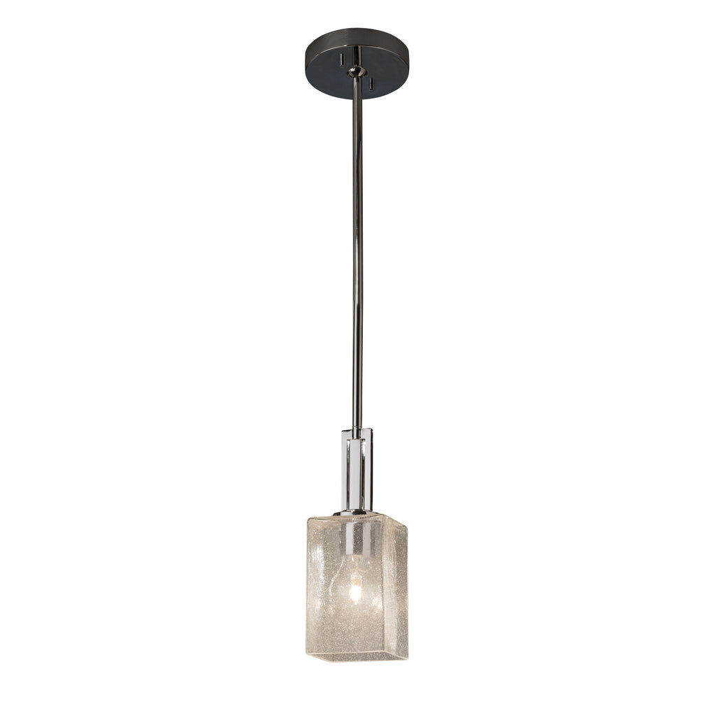 Justice Designs - FSN-8445-15-SEED-CROM - One Light Pendant - Fusion - Polished Chrome