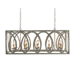 Terracotta Designs - H7122-10GY - Ten Light Chandelier - Palma - Washed Gray