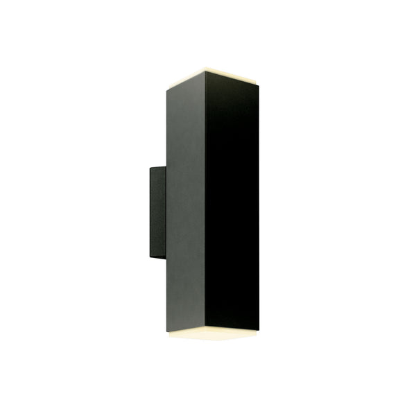 LED Cylinder Sconce in Black Finish