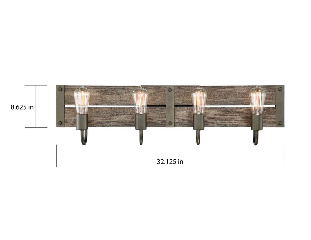 Nuvo Lighting - 60-6430 - Four Light Vanity - Winchester - Bronze