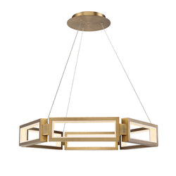 Modern Forms - PD-50835-AB - LED Chandelier - Mies - Aged Brass
