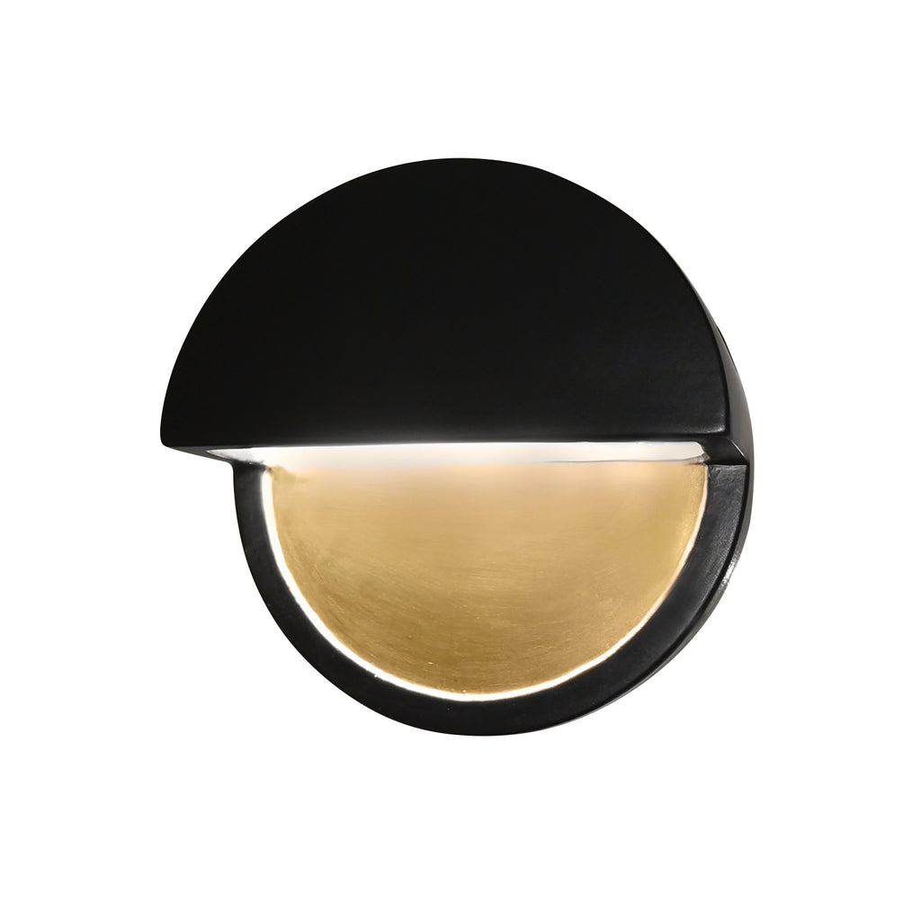 Justice Designs - CER-5610W-CBGD - LED Wall Sconce - Ambiance - Carbon Matte Black w/Champagne Gold