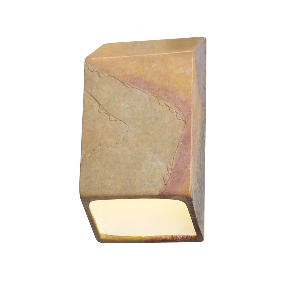 Justice Designs - CER-5860-SLHY - LED Wall Sconce - Ambiance - Harvest Yellow Slate