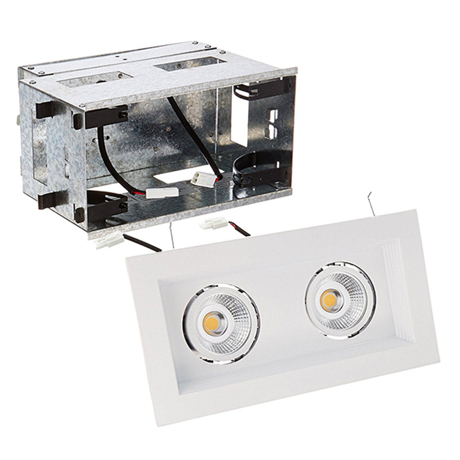 W.A.C. Lighting - MT-3LD211R-F940-WT - LED Two Light Remodel Housing with Trim and Light Engine - Mini Led Multiple Spots - White
