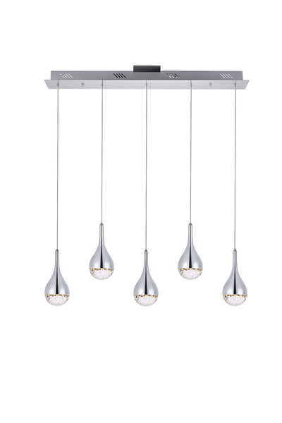 Amherst LED Chandelier in Chrome Finish