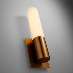 Oxygen - 3-528-40 - LED Wall Sconce - Magneta - Aged Brass