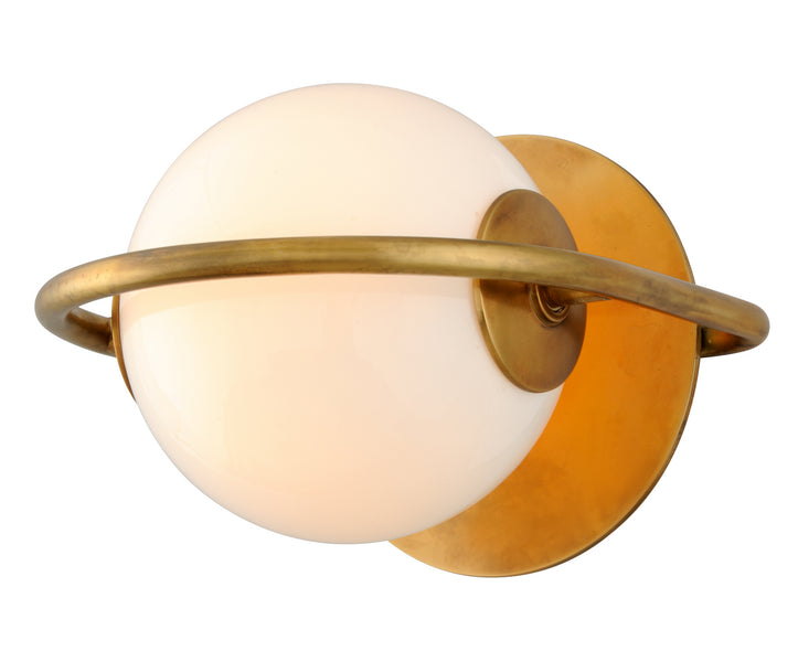 Everley One Light Wall Sconce in Vintage Brass Finish
