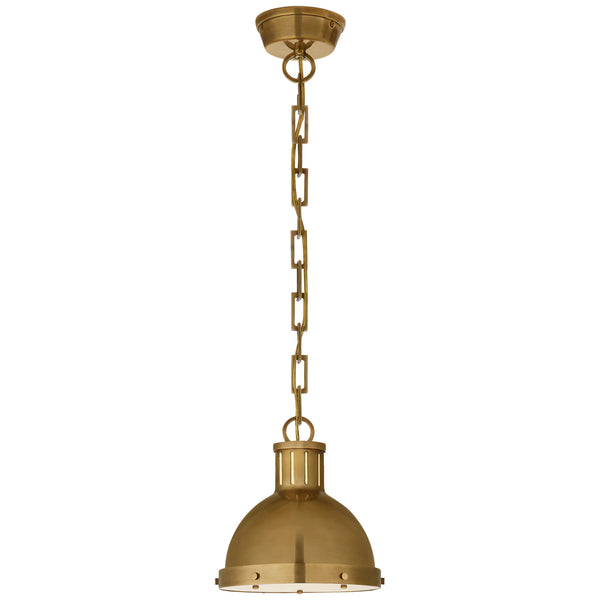 Hicks One Light Pendant in Hand-Rubbed Antique Brass Finish