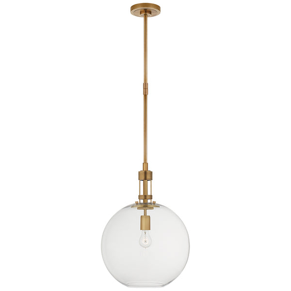 Gable2 One Light Pendant in Hand-Rubbed Antique Brass Finish