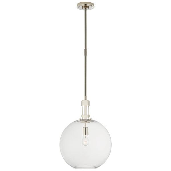 Gable2 One Light Pendant in Polished Nickel Finish