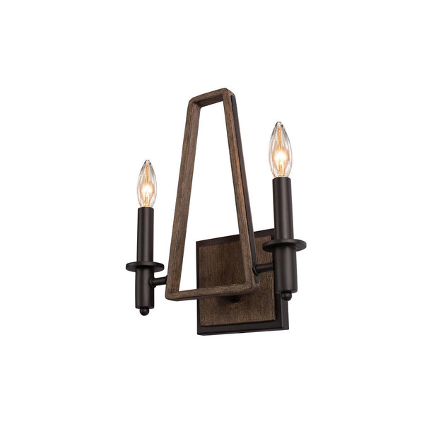 Duluth Two Light Wall Sconce in Satin Bronze Finish