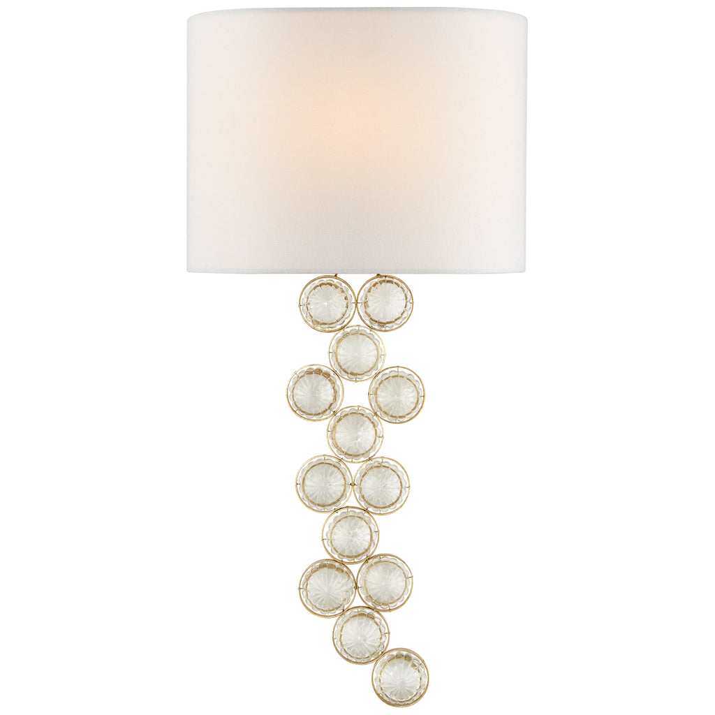 Visual Comfort Signature - JN 2201G/CG-L - One Light Wall Sconce - Milazzo - Gild and Crystal