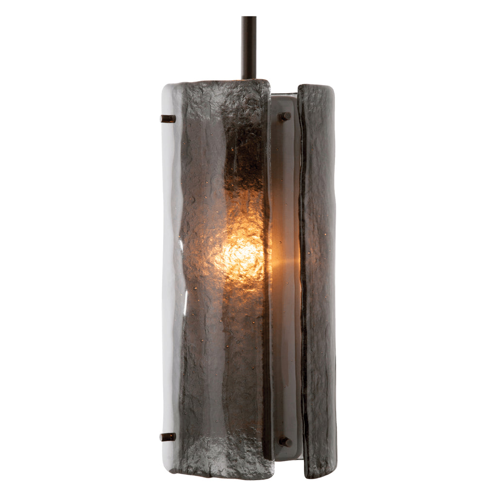 Hammerton Studio - LAB0044-12-FB-SG-C01-E2 - One Light Pendant - Textured Glass - Flat Bronze
