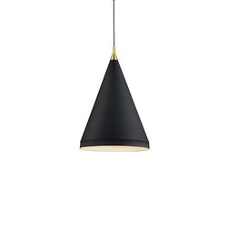 Kuzco Lighting - 492716-BK/GD - One Light Pendant - Dorothy - Black with Gold detail