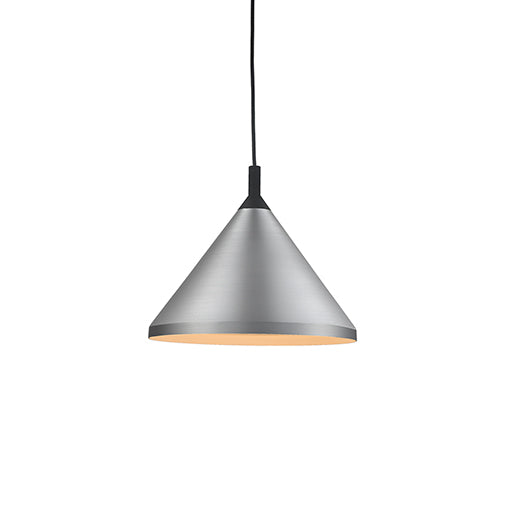Kuzco Lighting - 492814-BN/BK - One Light Pendant - Dorothy - Brushed Nickel with Black detail