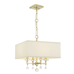 Crystorama - 8105-AG - Four Light Chandelier - Paxton - Aged Brass