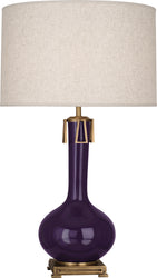 Robert Abbey - AM992 - One Light Table Lamp - Athena - Amethyst Glazed w/Aged Brass