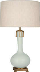 Robert Abbey - CL992 - One Light Table Lamp - Athena - Celadon Glazed w/Aged Brass