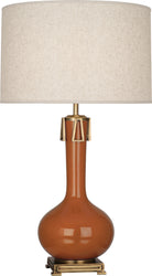 Robert Abbey - CM992 - One Light Table Lamp - Athena - Cinnamon Glazed w/Aged Brass