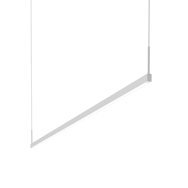 Thin-Line LED Pendant in Satin White Finish