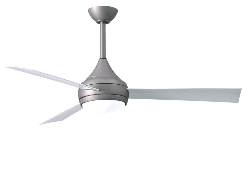 Donaire 52"Ceiling Fan in Brushed Stainless Finish