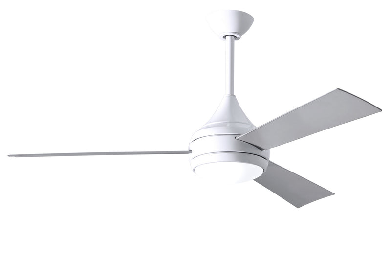 Donaire 52"Ceiling Fan in Gloss White Finish