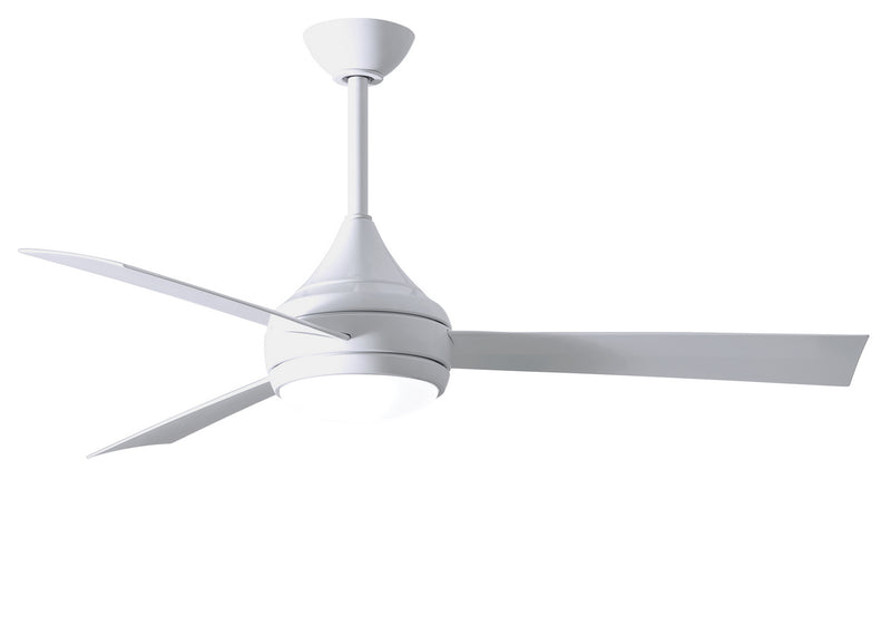 Donaire 52"Ceiling Fan in Gloss White Finish