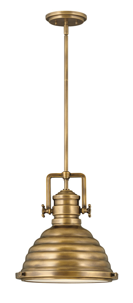 Hinkley - 4697HB - LED Pendant - Keating - Heritage Brass