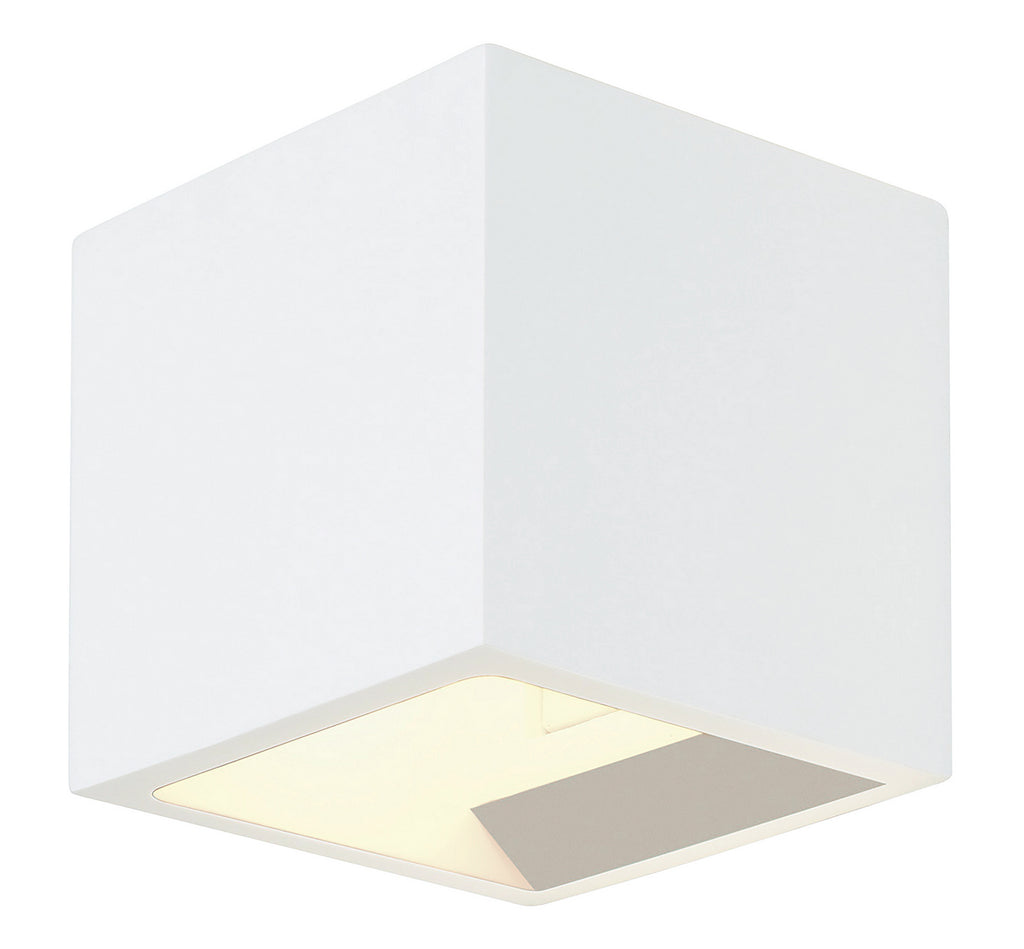 Stone Lighting - WO886WHLED - LED Outdoor Wall Mount - Cubix - White