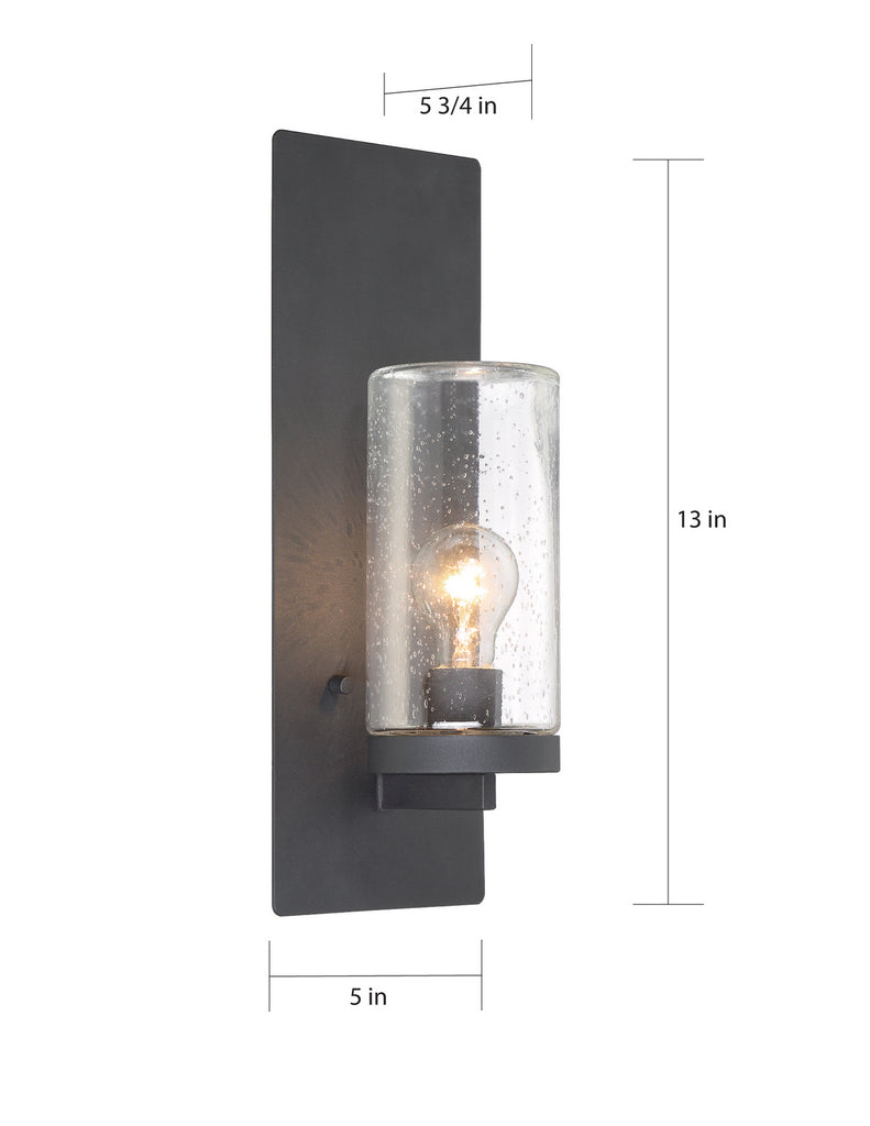 Nuvo Lighting - 60-6578 - One Light Wall Sconce - Indie - Textured Black