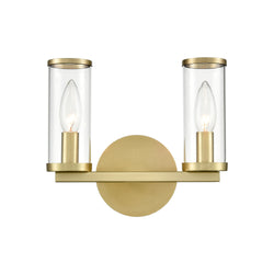 Alora - WV309022NBCG - Two Light Bathroom Fixture - Revolve - Clear Glass/Natural Brass|Clear Glass/Polished Nickel|Clear Glass/Urban Bronze