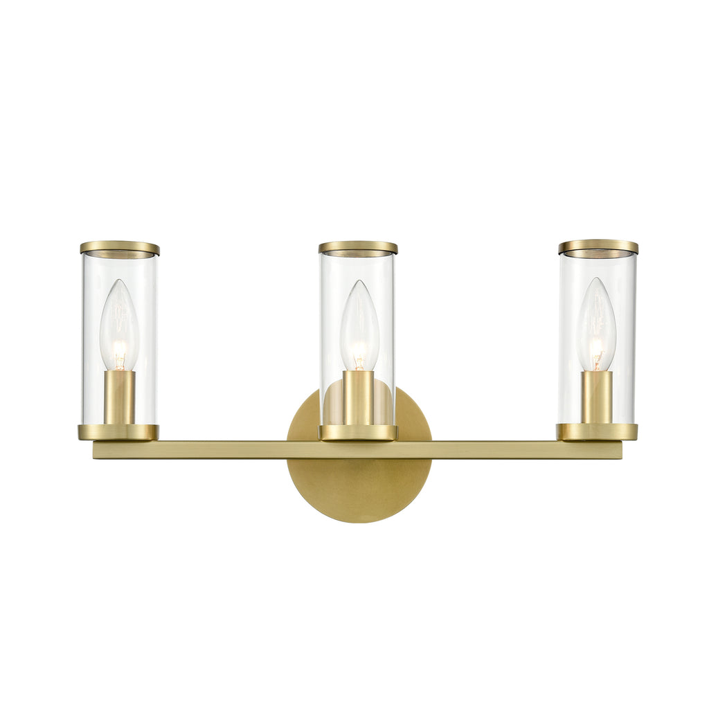Alora - WV309033NBCG - Three Light Bathroom Fixture - Revolve - Clear Glass/Natural Brass|Clear Glass/Polished Nickel|Clear Glass/Urban Bronze