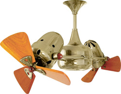 Matthews Fan Company - DD-PB-WD - 36"Ceiling Fan - Duplo-Dinamico - Polished Brass